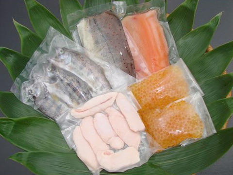 産地直送一夜干し・味噌漬け・イクラ・白子あまごアマゴ三昧
