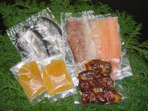 産地直送一夜干し・味噌漬け・イクラ・甘露煮あまごアマゴ三昧